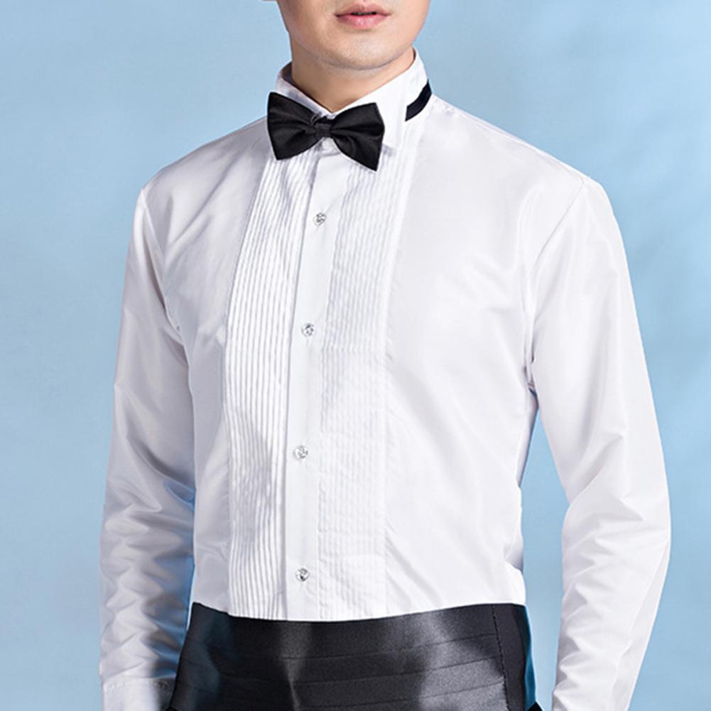 Young Men Formal Wear - Men Business Shirt Winged Collar Long