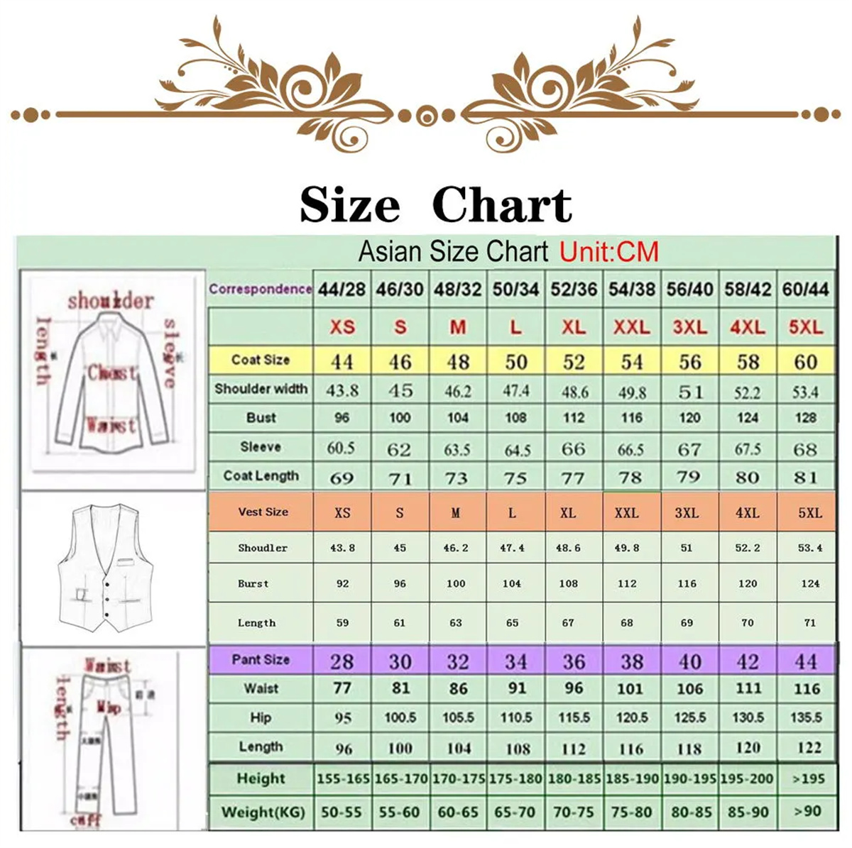 Customized Crystal Embroidery  - Young Men Formal Wear review and price
