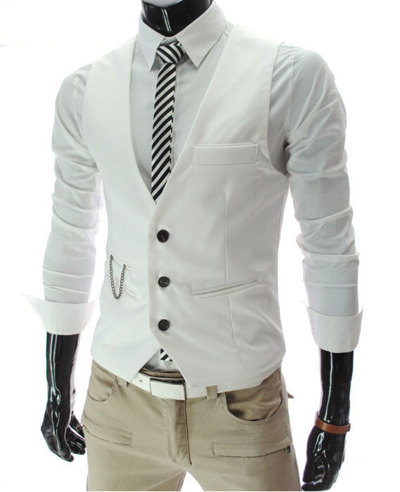 2026 New Grey Dress Vests Slim - Young Men Formal Wear review and price