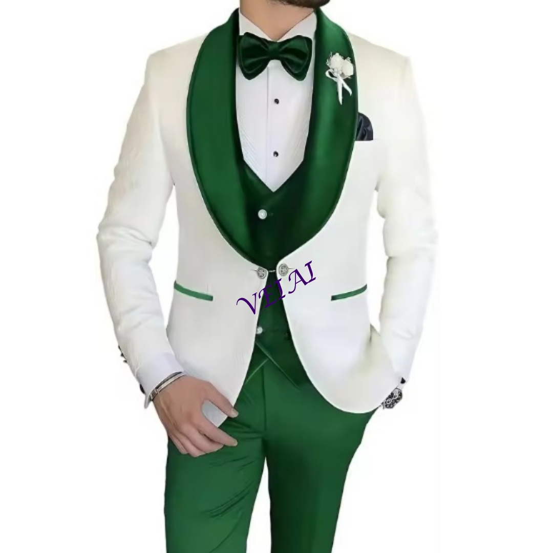 Customized Slim Fit 3 Piece Tu - Men Formal Wear Combination review and price