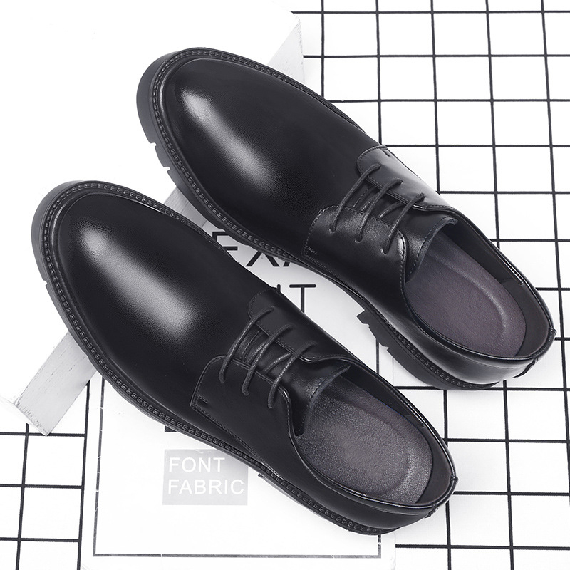 Mens Black Leather Lace Up Dre - Men Formal Wear Dress review and price