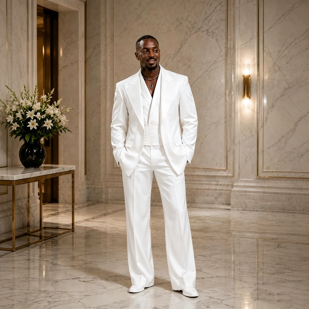 Modern Slim Fit Wedding Tuxedo - Men Formal Wear Modern review and price