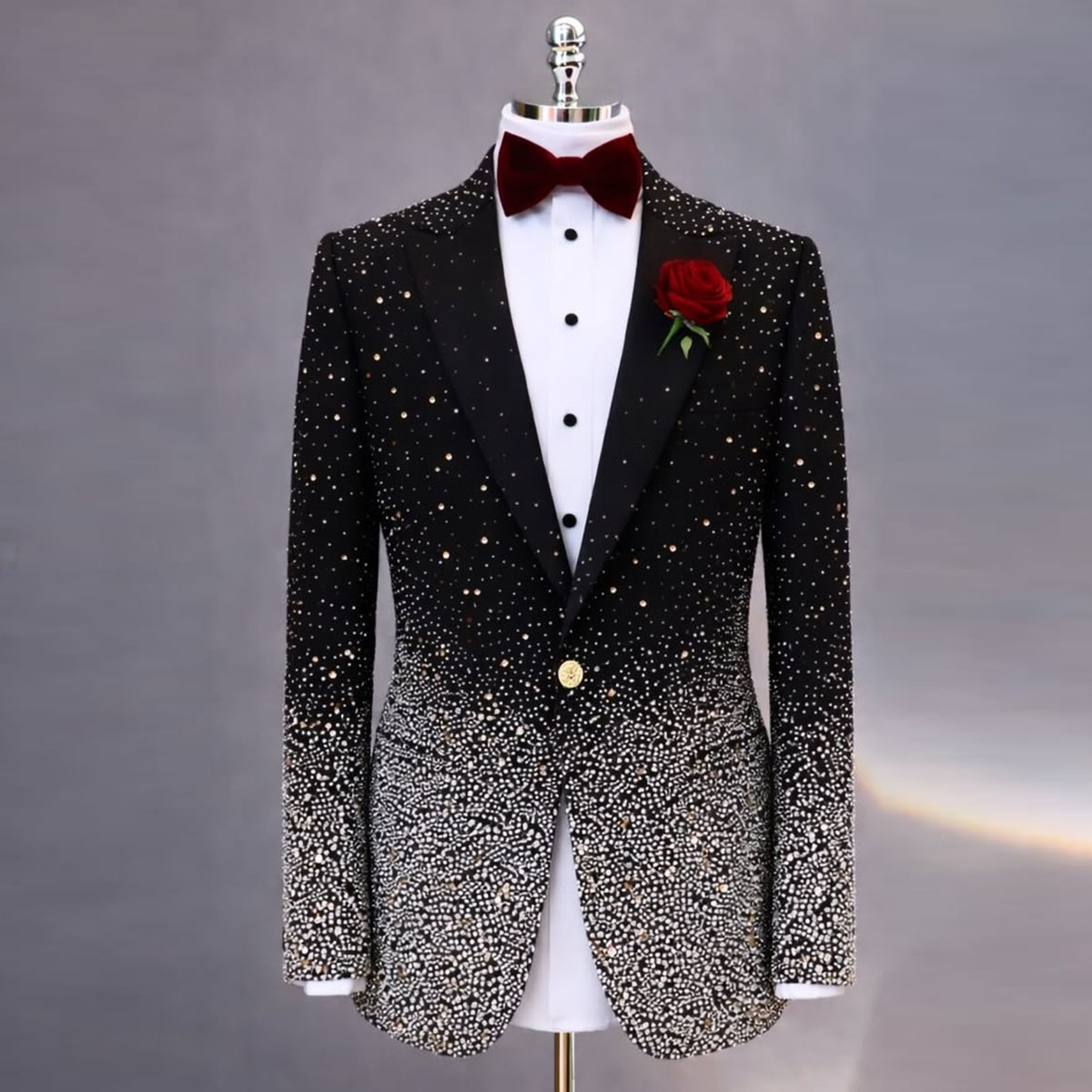 Handsome Rhinestone Diamond Me - Young Men Formal Wear review and price